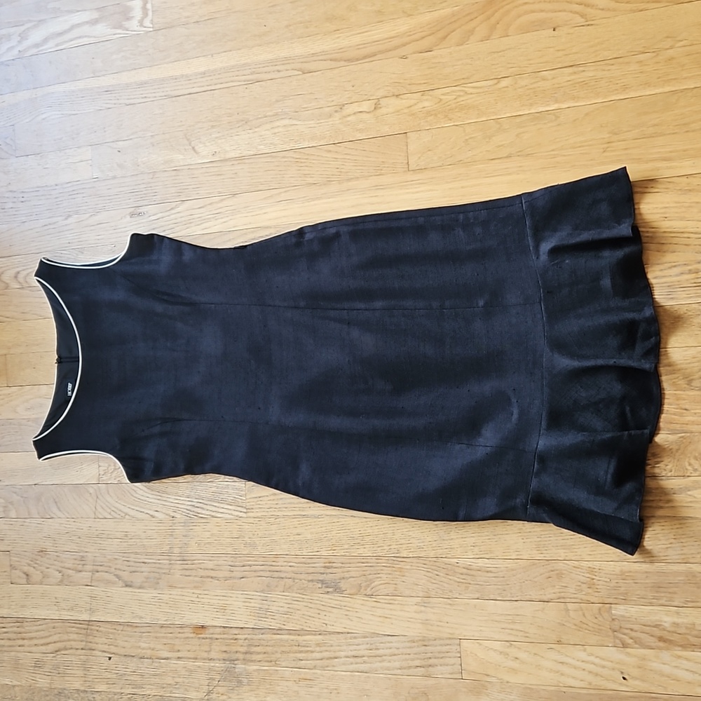 HOBBS LBD sheath dress with peplum ruffle hem 6
